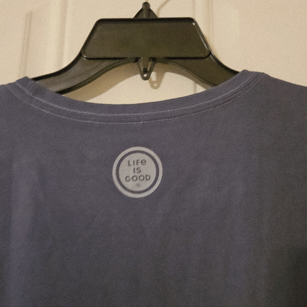 Life is Good Blue Graphic T-Shirt - Picture 9 of 10